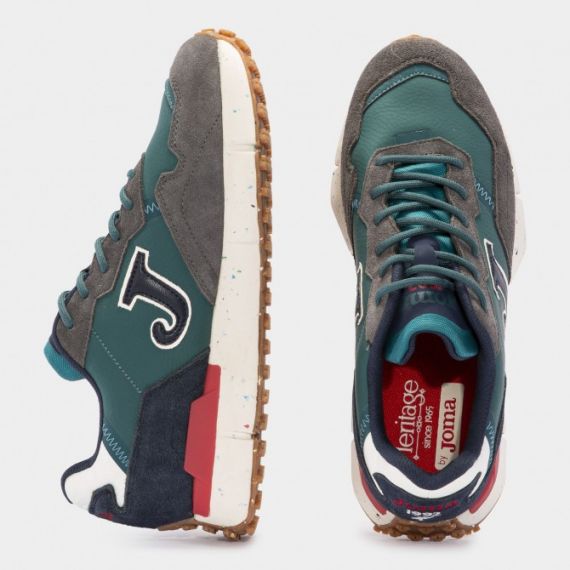 Кросівки Joma 1992 зелено-сіро-темно-сині C1992W2417, Колір: зелений, Розмір виробника: 42, зображення 4