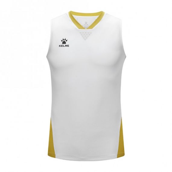 Майка Kelme біло-золота 8451BX1024.9100, Колір: білий, Розмір виробника: L
