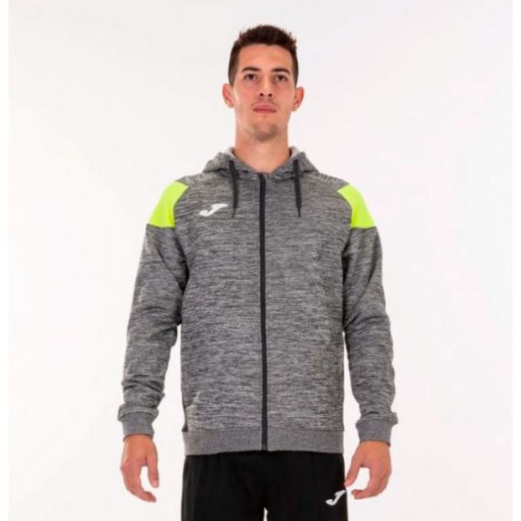 Олімпійка Joma CREW III сіро-жовта 101271.159, Колір: сірий, Розмір виробника: 2XL, зображення 2 Олімпійка Joma CREW III сіро-жовта 101271.159, Колір: сірий, Розмір виробника: 2XL, зображення 2