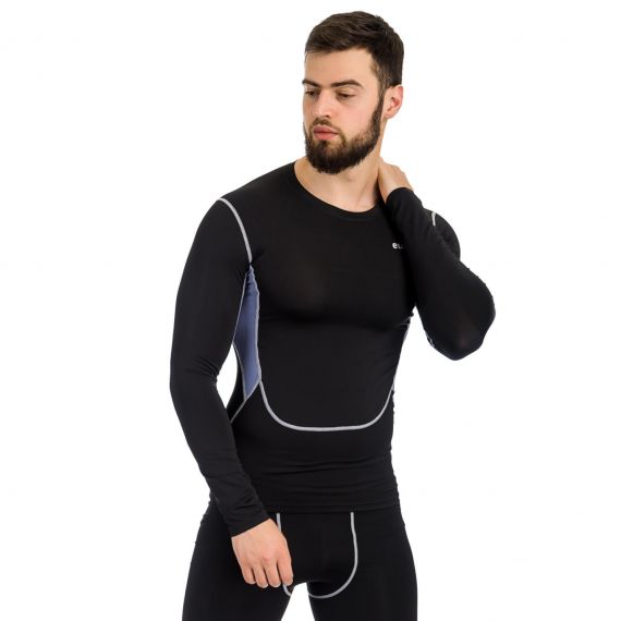 Термобілизна футболка компресійна LS Europaw PRO чорна, Колір: чорний, Розмір виробника: М, зображення 3