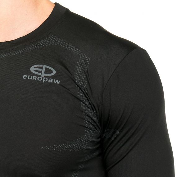 Термобілизна футболка компресійна Europaw ls top чорна, Колір: чорний, Розмір виробника: S, зображення 4 Термобілизна футболка компресійна Europaw ls top чорна, Колір: чорний, Розмір виробника: S, зображення 4