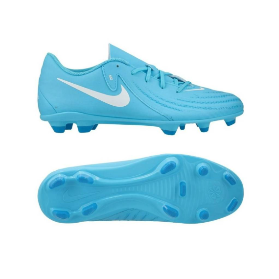 Бутсы Nike PHANTOM GX II CLUB FG/MG FJ2557-400, Цвет: голубой, Размер производителя: 45, изображение 2 Бутсы Nike PHANTOM GX II CLUB FG/MG FJ2557-400, Цвет: голубой, Размер производителя: 45, изображение 2