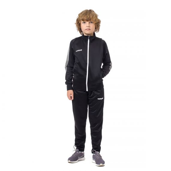Спортивний костюм для дітей Europaw Limber Up Kid 2101 Long zipper чорно-білий, Колір: чорний, Розмір виробника: 2XS