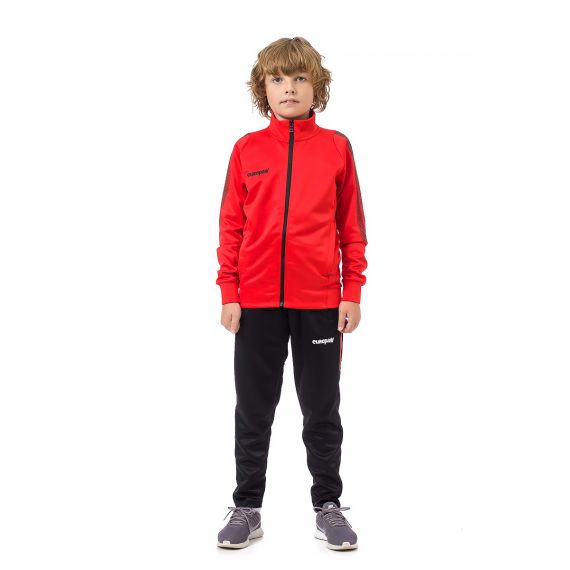Спортивний костюм для дітей Europaw Limber Up Kid 2101 Long zipper червоно-чорний, Колір: червоний, Розмір виробника: 2XS