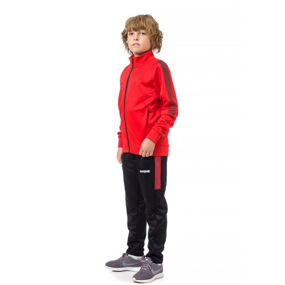 Спортивный костюм для детей Europaw Limber Up Kid 2101 Long zipper красно-черный, Цвет: красный, Размер производителя: 3XS, изображение 6 Спортивный костюм для детей Europaw Limber Up Kid 2101 Long zipper красно-черный, Цвет: красный, Размер производителя: 3XS, изображение 6