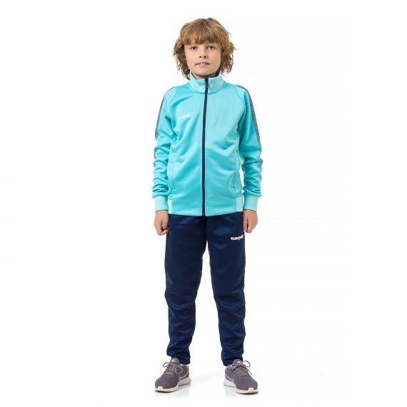 Спортивний костюм для дітей Europaw Limber Up Kid 2101 Long zipper бірюзово-темно-синій, Колір: бірюзовий, Розмір виробника: 4XS