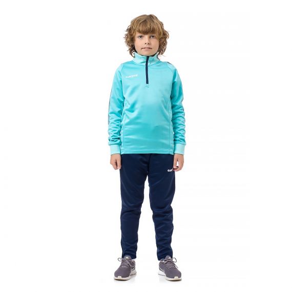 Спортивний костюм для дітей Europaw Limber Up Kid 2101 Short zipper бірюзово-темно-синій, Колір: бірюзовий, Розмір виробника: 4XS