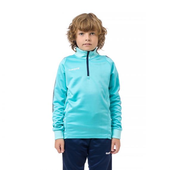 Спортивный костюм для детей Europaw Limber Up Kid 2101 Short zipper бирюзово-темно-синий, Цвет: бирюзовый, Размер производителя: 3XS, изображение 6 Спортивный костюм для детей Europaw Limber Up Kid 2101 Short zipper бирюзово-темно-синий, Цвет: бирюзовый, Размер производителя: 3XS, изображение 6