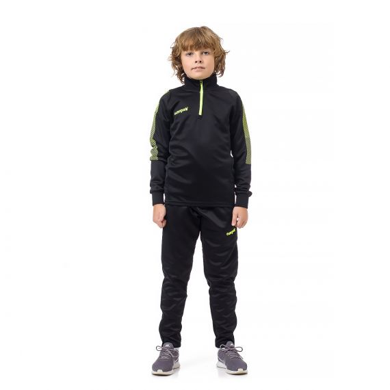 Спортивний костюм для дітей Europaw Limber Up Kid 2101 Short zipper чорно-салатовий, Колір: чорний, Розмір виробника: 4XS
