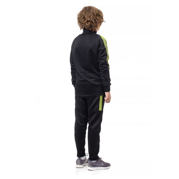 Спортивный костюм для детей Europaw Limber Up Kid 2101 Short zipper чёрно-салатовый, Цвет: черный, Размер производителя: 2XS, изображение 8 Спортивный костюм для детей Europaw Limber Up Kid 2101 Short zipper чёрно-салатовый, Цвет: черный, Размер производителя: 2XS, изображение 8