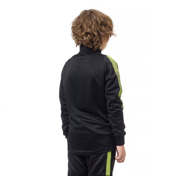 Спортивный костюм для детей Europaw Limber Up Kid 2101 Short zipper чёрно-салатовый, Цвет: черный, Размер производителя: 2XS, изображение 9 Спортивный костюм для детей Europaw Limber Up Kid 2101 Short zipper чёрно-салатовый, Цвет: черный, Размер производителя: 2XS, изображение 9