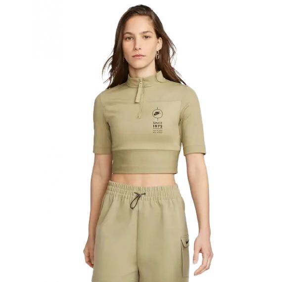 Топ жіночий Nike W NSW TOP SS RIB SU FJ5253-276, Колір: бежевий, Розмір виробника: S