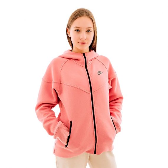 Кофта Nike Sportswear Tech Fleece Windrunner WomenS Full-Zip Hoodie Pink FB8338-618, Колір: рожевий, Розмір виробника: XS