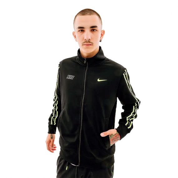 Кофта Nike M NSW REPEAT SW PK TRACKTOP FD1183-011, Колір: чорний, Розмір виробника: XL