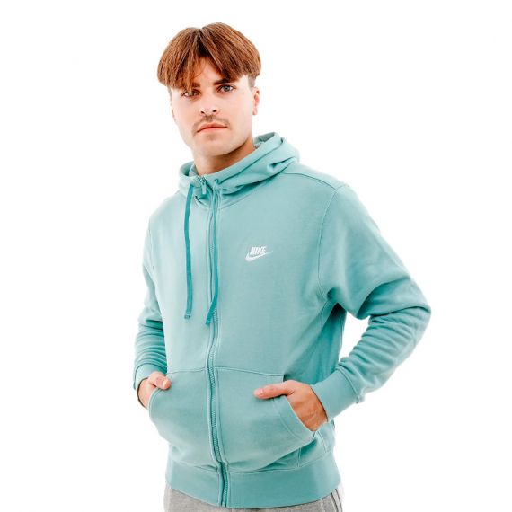 Кофта Nike CLUB HOODIE FZ BB BV2645-309, Колір: блакитний, Розмір виробника: XL