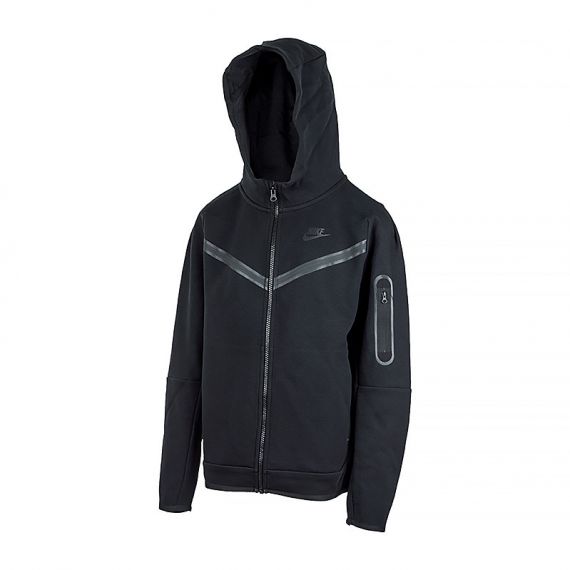 Кофта Nike B NSW TCH FLC FZ CU9223-010, Колір: чорний, Розмір виробника: XS