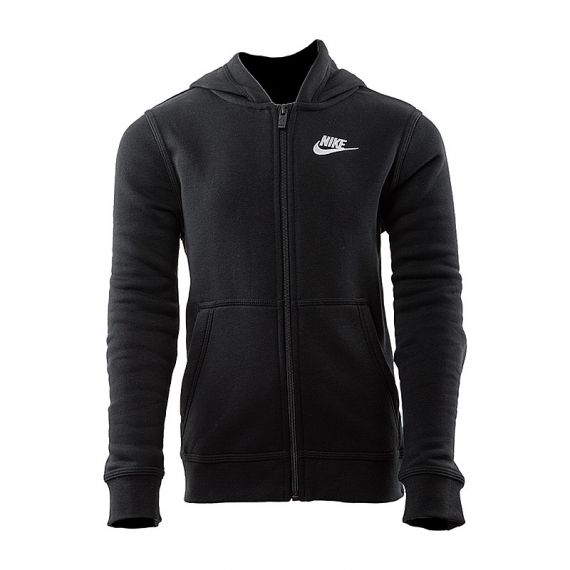 Кофта Nike B NSW HOODIE FZ CLUB BV3699-010, Колір: чорний, Розмір виробника: 122-128