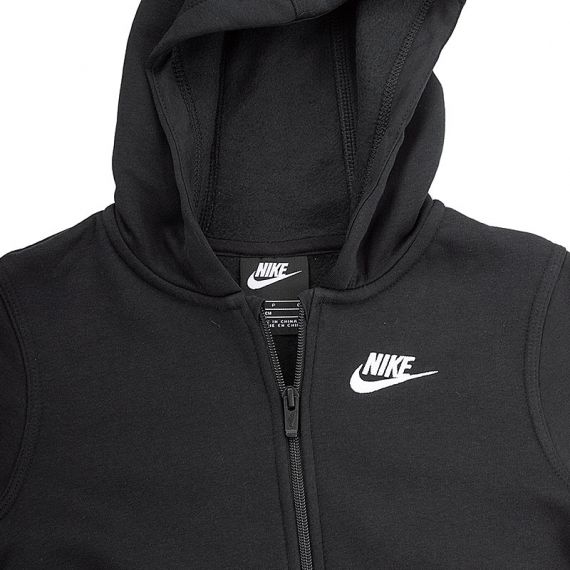 Кофта Nike B NSW HOODIE FZ CLUB BV3699-010, Колір: чорний, Розмір виробника: 128-137, зображення 3