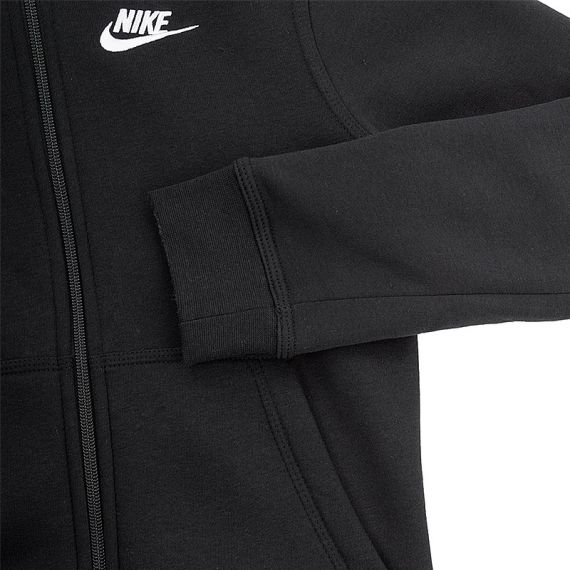 Кофта Nike B NSW HOODIE FZ CLUB BV3699-010, Колір: чорний, Розмір виробника: 128-137, зображення 4