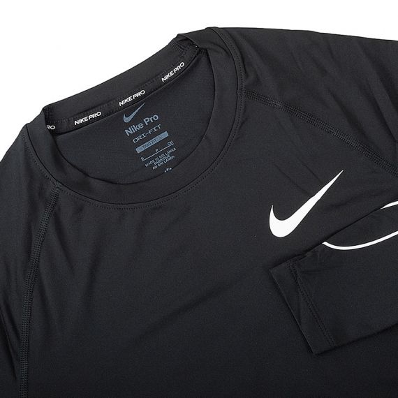 Термобелье Nike Pro Dri-FIT Longsleeve DD1990-010, Цвет: черный, Размер производителя: XL, изображение 3 Термобелье Nike Pro Dri-FIT Longsleeve DD1990-010, Цвет: черный, Размер производителя: XL, изображение 3