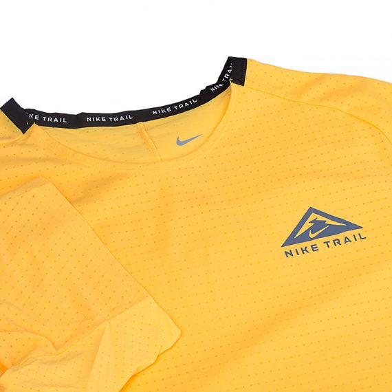Футболка тренувальна Nike M NK DF SOLAR CHASE SS TOP DV9305-848, Колір: жовтий, Розмір виробника: XL, зображення 3 Футболка тренувальна Nike M NK DF SOLAR CHASE SS TOP DV9305-848, Колір: жовтий, Розмір виробника: XL, зображення 3