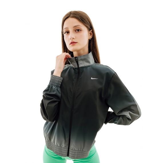 Вітровка Nike W NK SWSH RUN PRNT JKT DX1039-010, Колір: чорний, Розмір виробника: L