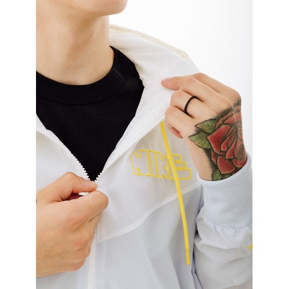 Вітровка Nike M NK WR WVN + LND JKT GX HD DX0694-085, Колір: білий, Розмір виробника: М, зображення 4