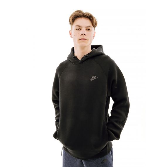 Толстовка Nike M NK TCH FLC PO HOODIE FB8016-010, Колір: чорний, Розмір виробника: S