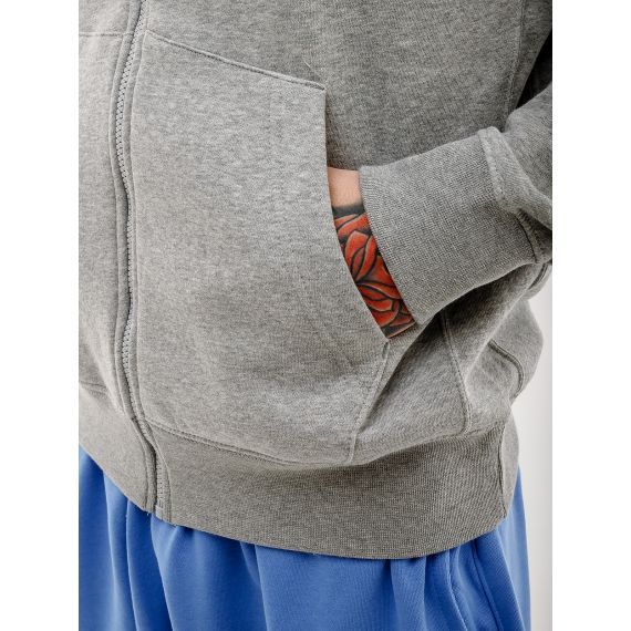 Кофта Nike CLUB DT HOODIE FZ BB DQ8384-064, Колір: сірий, Розмір виробника: 2XL, зображення 3 Кофта Nike CLUB DT HOODIE FZ BB DQ8384-064, Колір: сірий, Розмір виробника: 2XL, зображення 3