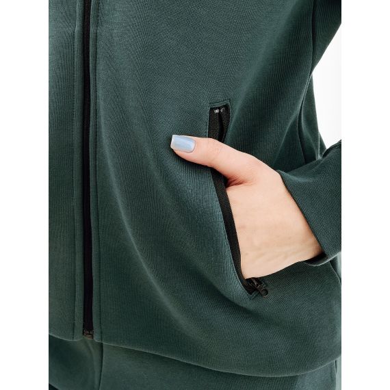 Кофта Nike Sportswear Tech Fleece Windrunner WomenS Full-Zip Hoodie FB8338-328, Колір: темно-зелений, Розмір виробника: XS, зображення 3