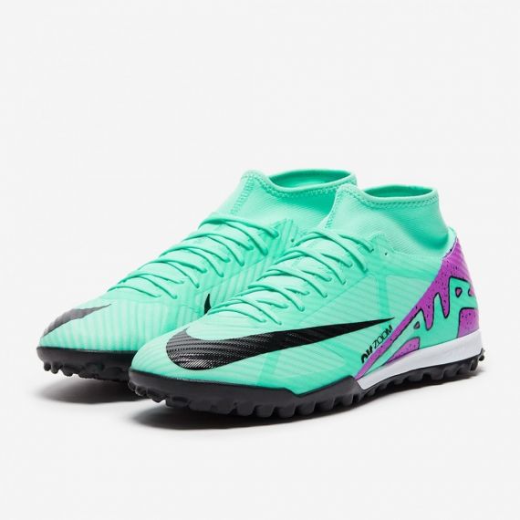 Сороконіжки Nike ZOOM SUPERFLY 9 ACADEMY TF DJ5629-300, Колір: бірюзовий, Розмір виробника: 44, зображення 5