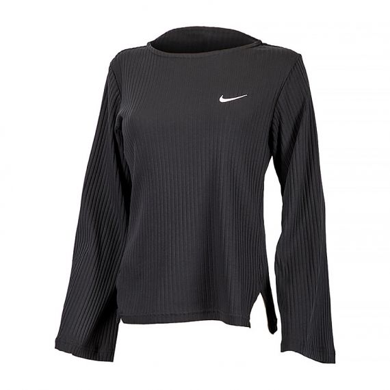 Кофта Nike W NSW RIB JRSY LS TOP DV7866-010, Колір: чорний, Розмір виробника: М