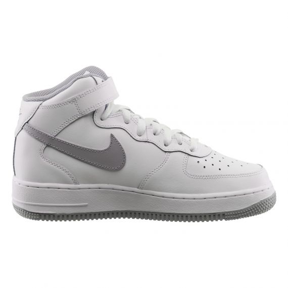 Кроссовки Nike AIR FORCE 1 MID (GS) DH2933-101, Цвет: светло-серый, Размер производителя: 38.5, изображение 2 Кроссовки Nike AIR FORCE 1 MID (GS) DH2933-101, Цвет: светло-серый, Размер производителя: 38.5, изображение 2