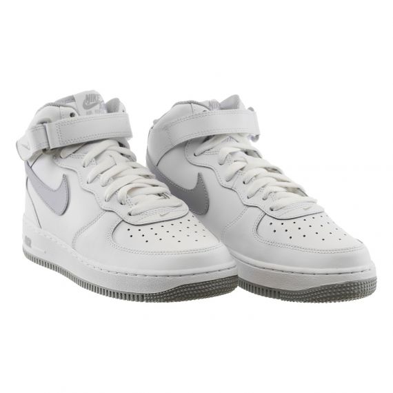 Кроссовки Nike AIR FORCE 1 MID (GS) DH2933-101, Цвет: светло-серый, Размер производителя: 38.5, изображение 4 Кроссовки Nike AIR FORCE 1 MID (GS) DH2933-101, Цвет: светло-серый, Размер производителя: 38.5, изображение 4
