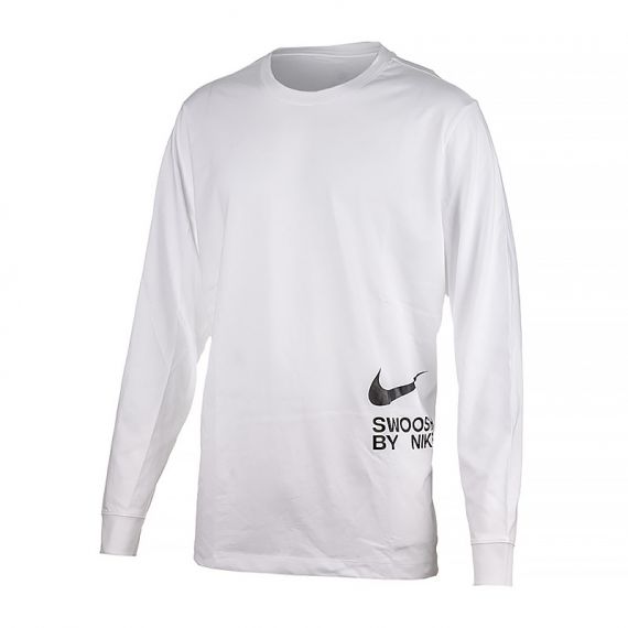 Кофта Nike TEE LS BIG SWOOSH FJ1119-100, Колір: білий, Розмір виробника: 2XL
