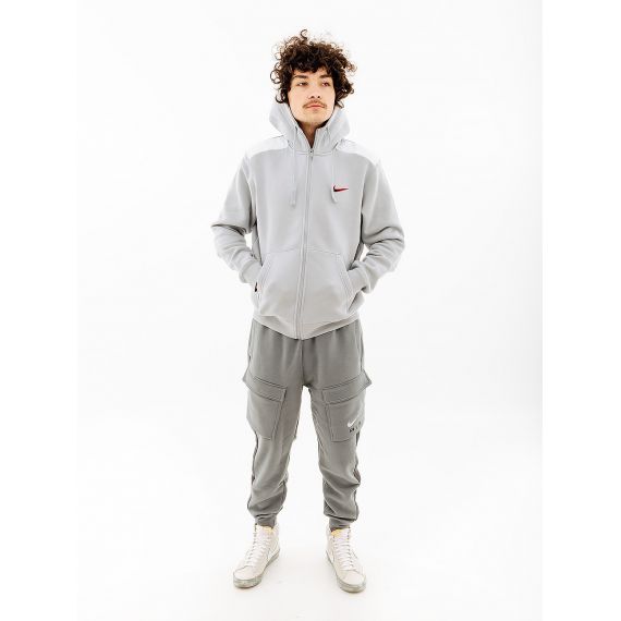 Кофта Nike SP FLC FZ HOODIE BB FQ8819-012, Цвет: светло-серый, Размер производителя: XL, изображение 2 Кофта Nike SP FLC FZ HOODIE BB FQ8819-012, Цвет: светло-серый, Размер производителя: XL, изображение 2