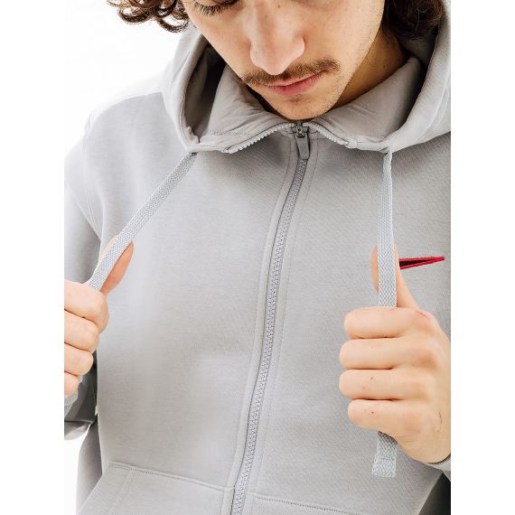 Кофта Nike SP FLC FZ HOODIE BB FQ8819-012, Цвет: светло-серый, Размер производителя: XL, изображение 4 Кофта Nike SP FLC FZ HOODIE BB FQ8819-012, Цвет: светло-серый, Размер производителя: XL, изображение 4