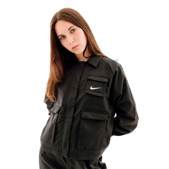 Куртка Nike W NSW SWSH JKT WVN FD1130-010, Колір: чорний, Розмір виробника: М