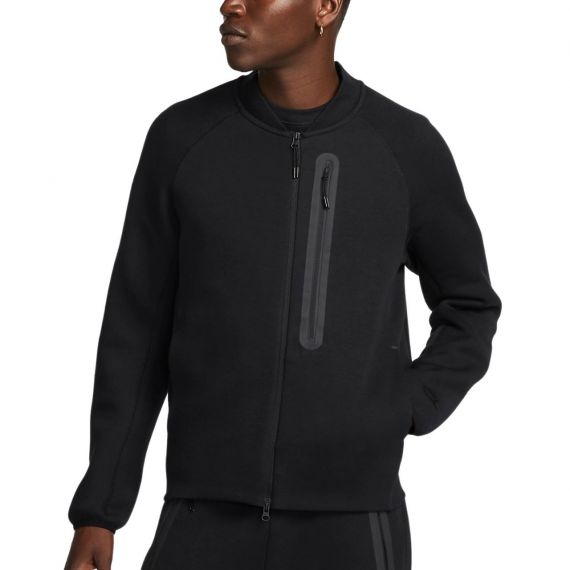 Бомбер Nike M NK TCH FLC N98 JKT FB8008-010, Колір: чорний, Розмір виробника: S