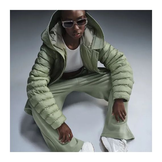Куртка Nike W NSW ESSNTL PRIMA PUFFER FB8729-370, Цвет: зеленый, Размер производителя: L, изображение 4 Куртка Nike W NSW ESSNTL PRIMA PUFFER FB8729-370, Цвет: зеленый, Размер производителя: L, изображение 4