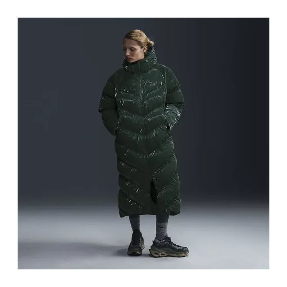 Куртка Nike W NSW TF OS SHN SNFL WNPFR PKA FV7827-338, Колір: темно-зелений, Розмір виробника: XS, зображення 2 Куртка Nike W NSW TF OS SHN SNFL WNPFR PKA FV7827-338, Колір: темно-зелений, Розмір виробника: XS, зображення 2