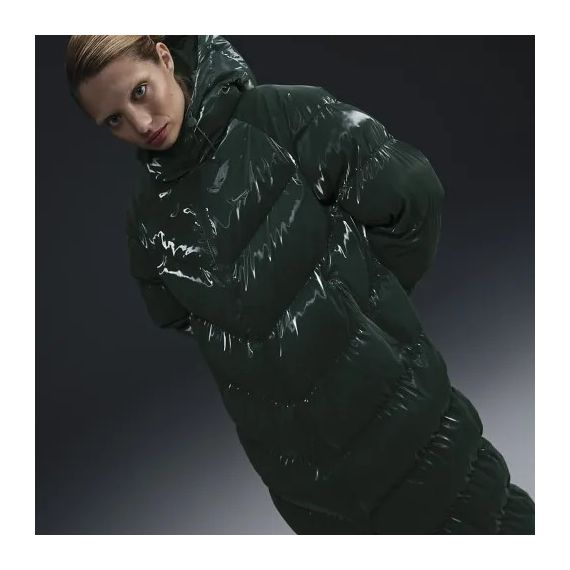 Куртка Nike W NSW TF OS SHN SNFL WNPFR PKA FV7827-338, Колір: темно-зелений, Розмір виробника: XS, зображення 3 Куртка Nike W NSW TF OS SHN SNFL WNPFR PKA FV7827-338, Колір: темно-зелений, Розмір виробника: XS, зображення 3