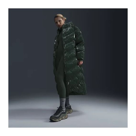 Куртка Nike W NSW TF OS SHN SNFL WNPFR PKA FV7827-338, Колір: темно-зелений, Розмір виробника: XS, зображення 4 Куртка Nike W NSW TF OS SHN SNFL WNPFR PKA FV7827-338, Колір: темно-зелений, Розмір виробника: XS, зображення 4