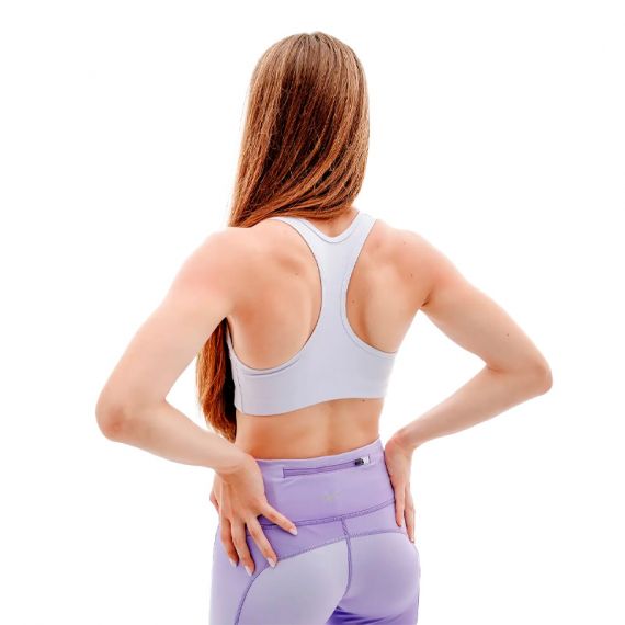 Топ Nike SWOOSH BRA PAD BV3636-536, Колір: фіолетовий, Розмір виробника: XS, зображення 2 Топ Nike SWOOSH BRA PAD BV3636-536, Колір: фіолетовий, Розмір виробника: XS, зображення 2
