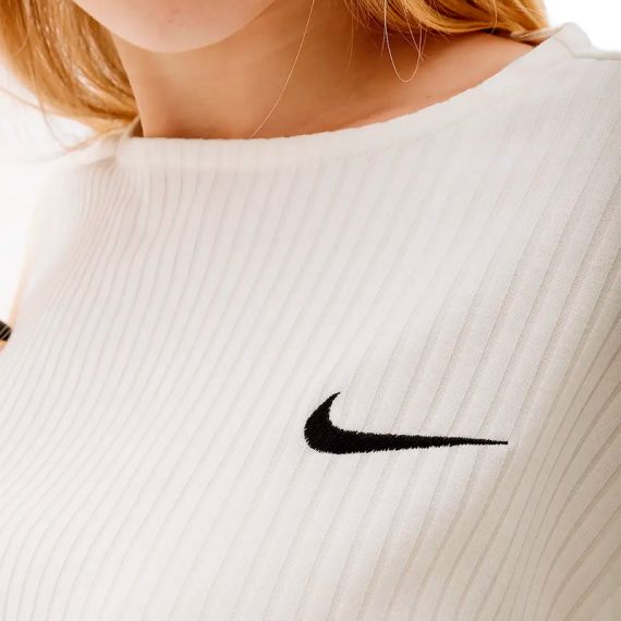 Футболка Nike W NSW RIB JRSY SS TOP DV7870-133, Колір: білий, Розмір виробника: L, зображення 3