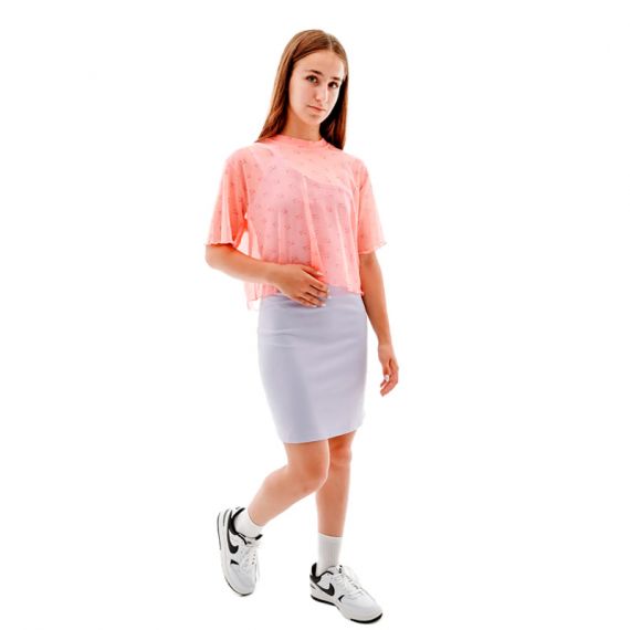 Футболка Nike W NSW AIR AOP MESH SS CROP TOP DV8245-611, Колір: рожевий, Розмір виробника: L, зображення 5 Футболка Nike W NSW AIR AOP MESH SS CROP TOP DV8245-611, Колір: рожевий, Розмір виробника: L, зображення 5
