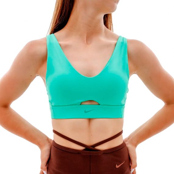 Топ Nike W NK DF INDY PLUNGE CUTOUT BRA DV9837-363, Колір: зелений, Розмір виробника: XS, зображення 2 Топ Nike W NK DF INDY PLUNGE CUTOUT BRA DV9837-363, Колір: зелений, Розмір виробника: XS, зображення 2