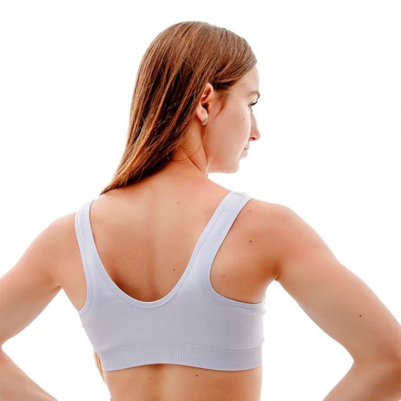 Топ Nike W NK ALATE SEAMLESS BRA DX0027-536, Колір: фіолетовий, Розмір виробника: S, зображення 2 Топ Nike W NK ALATE SEAMLESS BRA DX0027-536, Колір: фіолетовий, Розмір виробника: S, зображення 2