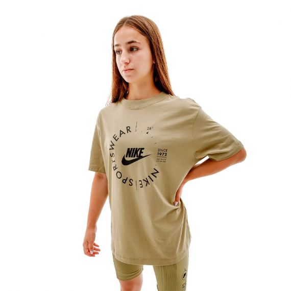 Футболка Nike W NSW TEE BF PRNT SU FD4235-276, Колір: хакі, Розмір виробника: М