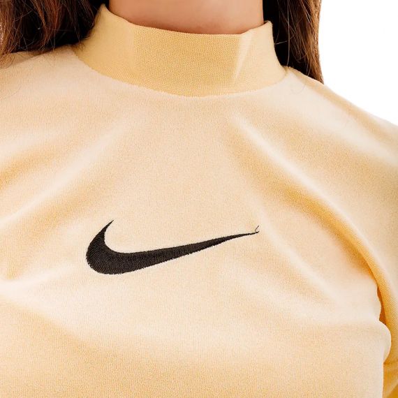 Футболка Nike W NSW MOCK SS TEE TRRY MS FJ4894-294, Колір: жовтий, Розмір виробника: М, зображення 3 Футболка Nike W NSW MOCK SS TEE TRRY MS FJ4894-294, Колір: жовтий, Розмір виробника: М, зображення 3